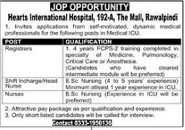 Hearts International Hospital Jobs 2024