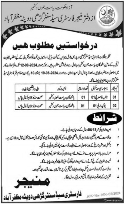  Forest Department Jobs 2024