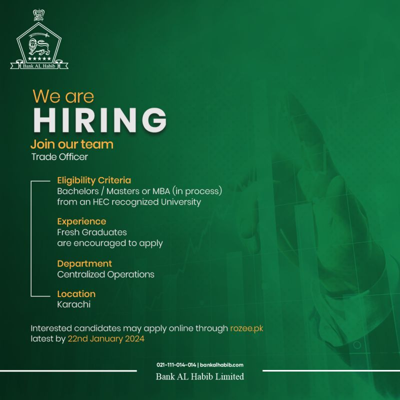 Bank Al Habib Jobs 2024