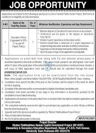 Teaching Jobs In Peshawar 2024