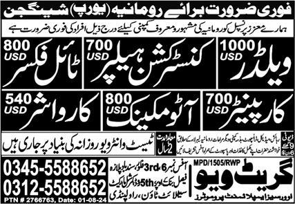 Jobs In Oman For Pakistani 2024