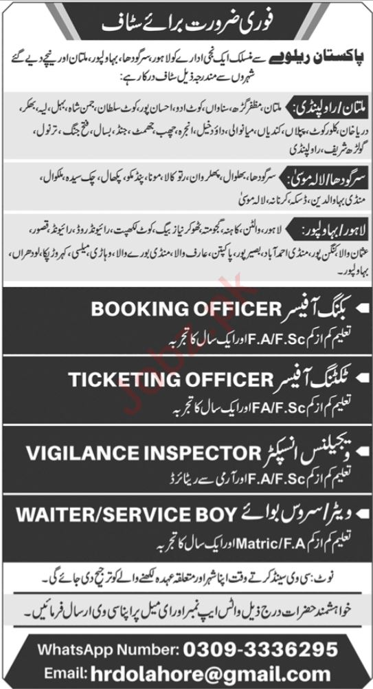 Pakistan Railway Jobs